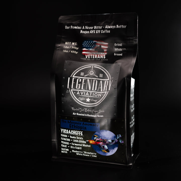 Bag of specialty roast coffee from Origin Unknown with notes of Rich Flavors