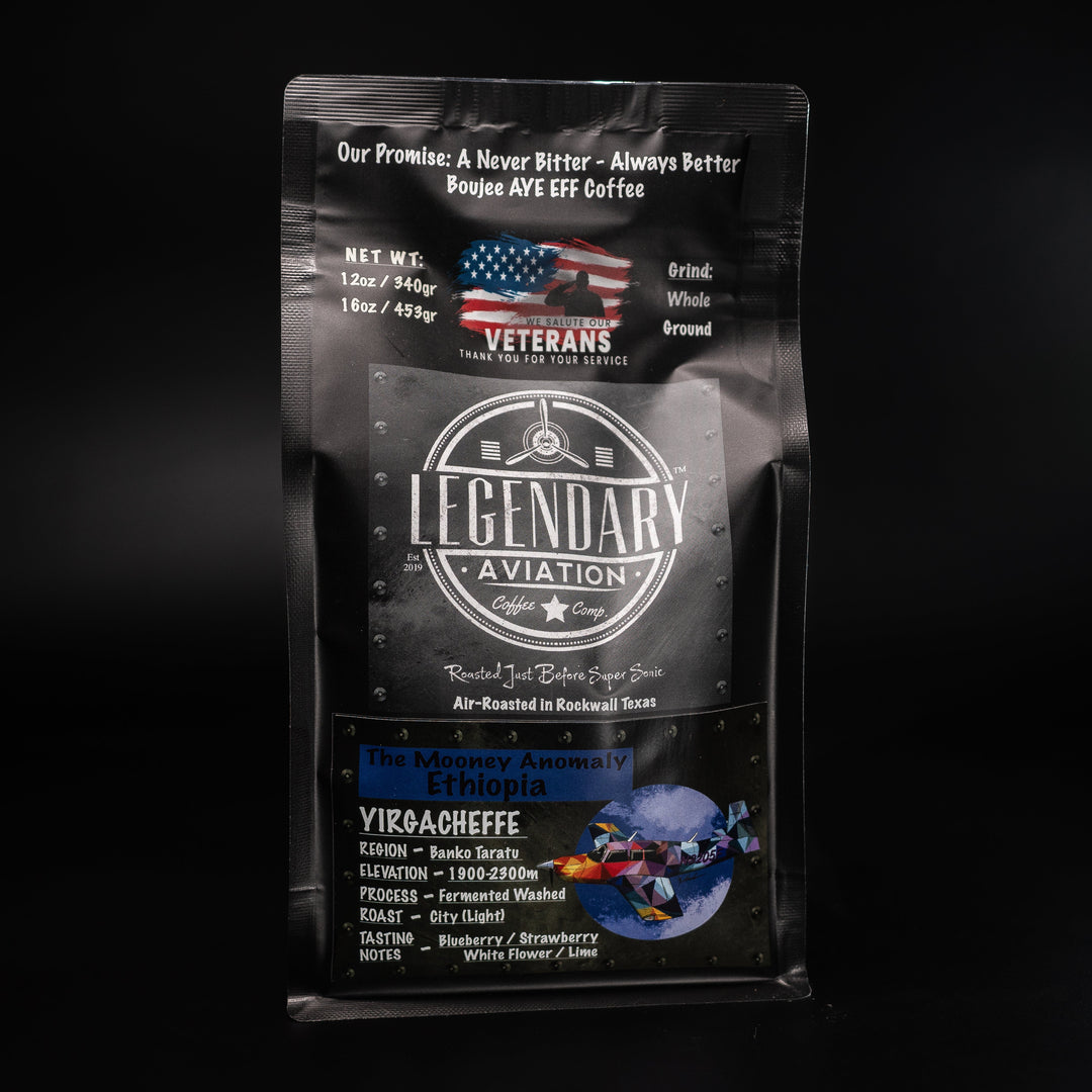 Bag of specialty roast coffee from Origin Unknown with notes of Rich Flavors
