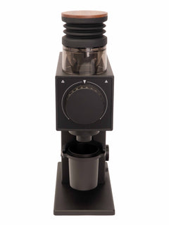 Black CF64V angled view with bellows and wood lid