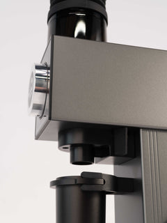 Grey Turin CF64V variable-speed grinder with silver dial