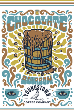 Chocolate Bourbon Flavored Coffee flavor profile graphic