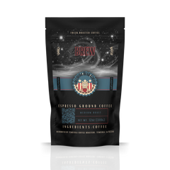 Freedom Bear Brew Medium Roast Cold Brew Coffee bag with crescent-moon night artwork