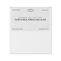 Coastal Costa Rica Finca Las Lajas bag front label