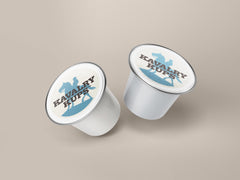 Two Kavalry Kups pods pictured for Crossed Sabers Trooper Medium & Dark Roast Blend