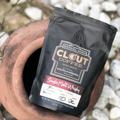 Clout Single Malt Whisky Coffee Sample 4 oz — coffee with single-malt barrel reference