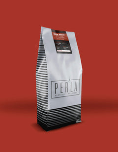 Per'La Dark Roast Coffee Blend — product coffee packaging