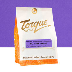 Torque Sunset Martha Montenegro Colombia Decaf — Bag of specialty roast coffee from Origin Unknown with notes of Rich Flavors — image 1