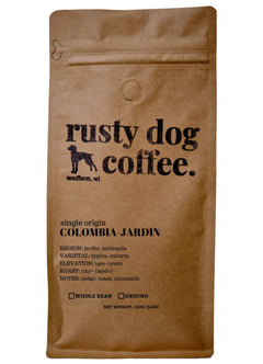 Rusty Dog Colombia Jardín City+ Roast — front package, image 1
