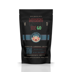 Freedom Bear Morning Joe Go Robusta Coffee Blend bag with green Go lettering