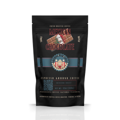 Freedom Bear Mexican Chocolate Medium Roast Coffee bag with chocolate-bar artwork