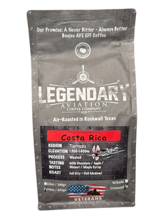 Legendary Aviation Tarrazú Mustang Costa Rica Coffee — Bag of specialty roast coffee from Origin Unknown with notes of Rich Flavors — image 3