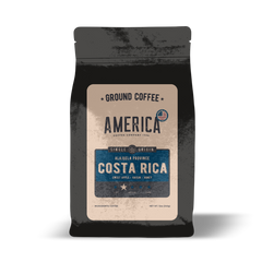 America Coffee Co. Costa Rica Alajuela Coffee ground-coffee package