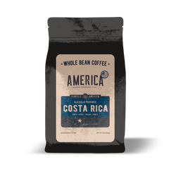America Coffee Co. Costa Rica Alajuela Coffee whole-bean package