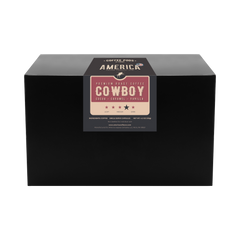 America Coffee Co. Cowboy Medium-Dark Coffee Blend 12-count coffee pod box