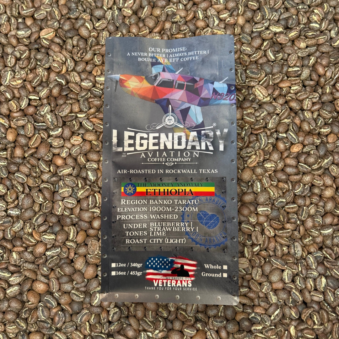Bag of specialty roast coffee from Origin Unknown with notes of Rich Flavors