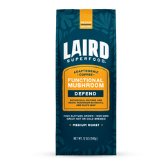 Laird DEFEND Peru Medium Roast Mushroom Coffee — Bag of specialty roast coffee from Origin Unknown with notes of Rich Flavors — image 1