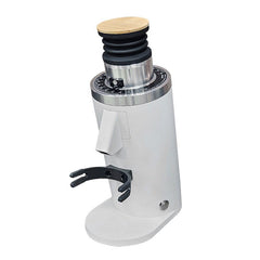 White Turin DF54 v4.1 single-dose grinder with adjustable portafilter holder