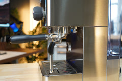 Turin Legato V2 espresso machine — steam and hot-water control detail 9