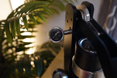 Turin Axis espresso machine — steam and hot-water control detail 12