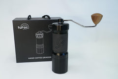Turin H40 V2 portable manual coffee grinder – angled view