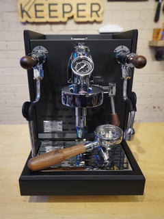Turin Gallatin espresso machine — steam and hot-water control detail 3