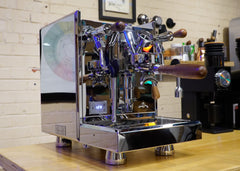 Turin Gallatin espresso machine — steam and hot-water control detail 4