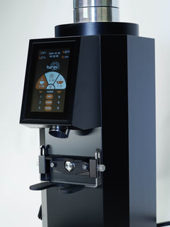 Turin ZF83 adjustable portafilter cradle and dispensing chute