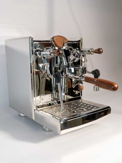 Turin Gallatin DB espresso machine — angled product view 1