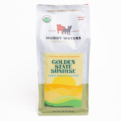 Golden State Sunrise Organic Light Roast Coffee — front coffee package