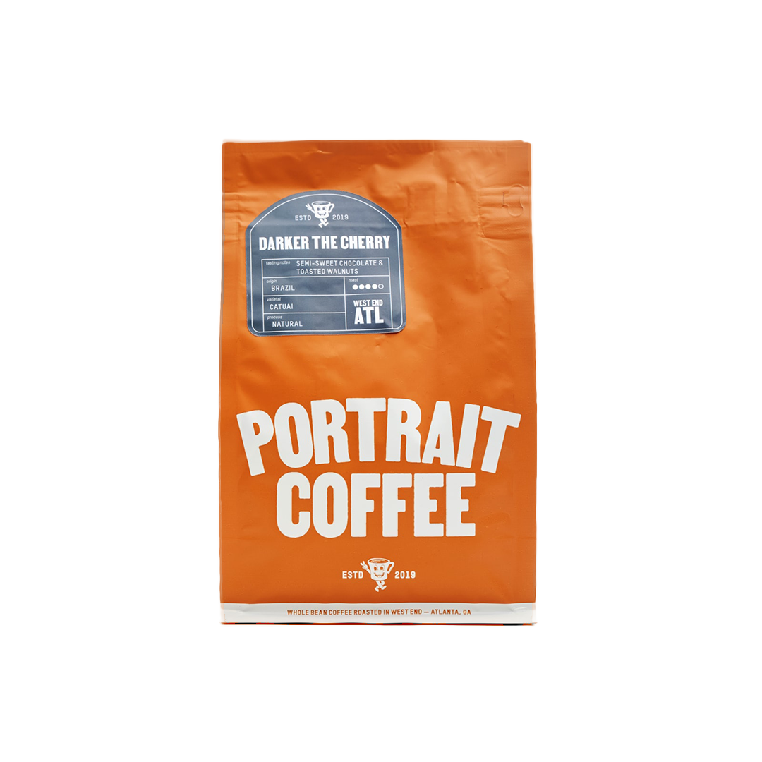 Bag of specialty roast coffee from Blend with notes of Chocolate