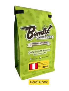 Bendix Peru Swiss Water Process decaf coffee bag