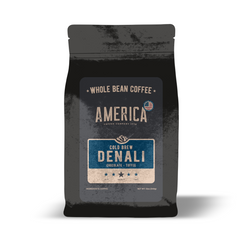 America Coffee Co. Denali Cold Brew Coffee whole-bean package