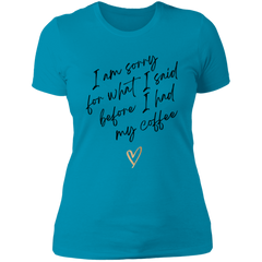 SORRY WOMENS T-SHIRT