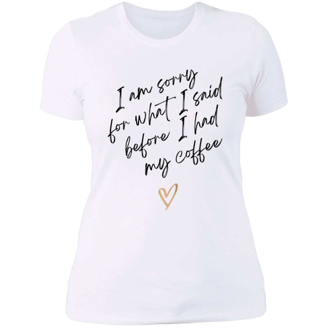 SORRY WOMENS T-SHIRT