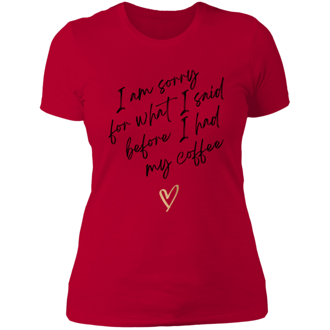 SORRY WOMENS T-SHIRT