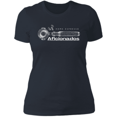 ID#A1W ** LADIES HOME ESPRESSO AFICIONADOS T-SHIRT