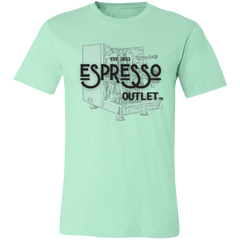Espresso Outlet and Turin Gallatin - Unisex Jersey Short-Sleeve T-Shirt