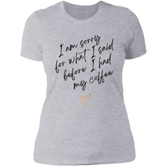 SORRY WOMENS T-SHIRT