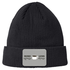 ID#C4 ** MORE ESPRESSO CUFF BEANIE