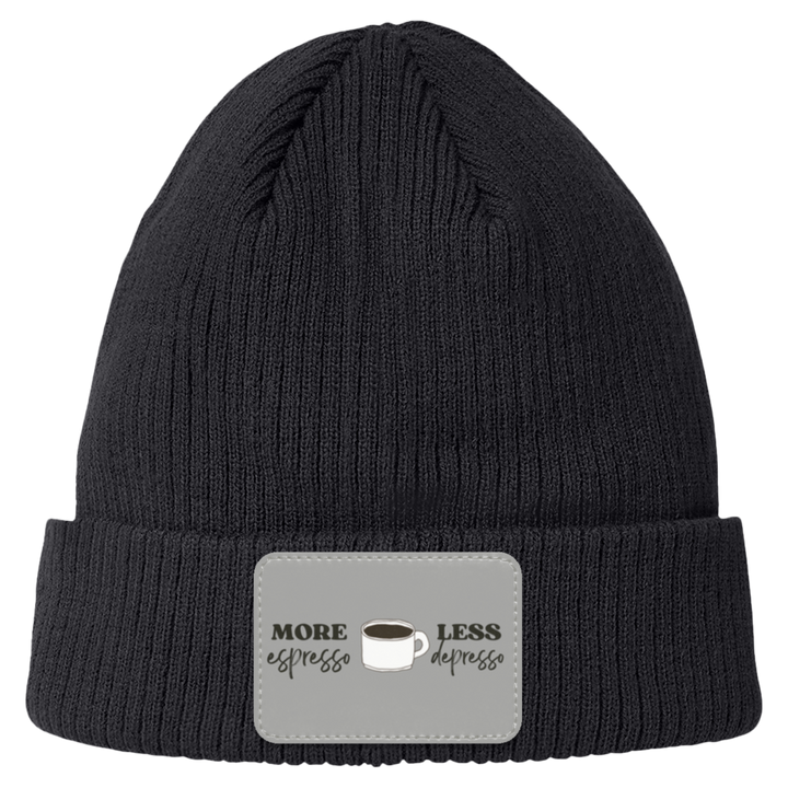 ID#C4 ** MORE ESPRESSO CUFF BEANIE