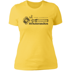 ID#A1W ** LADIES HOME ESPRESSO AFICIONADOS T-SHIRT