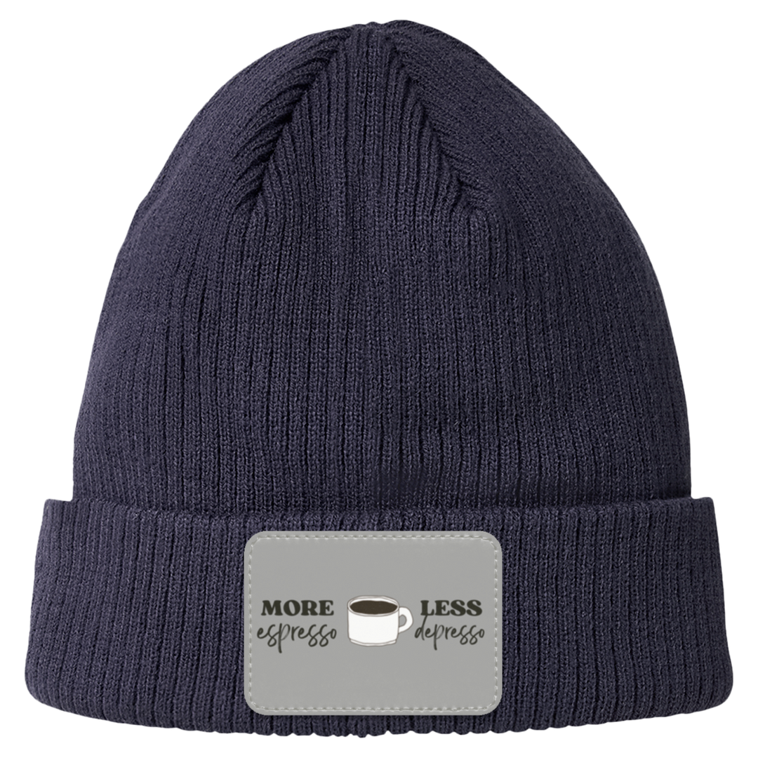 ID#C4 ** MORE ESPRESSO CUFF BEANIE