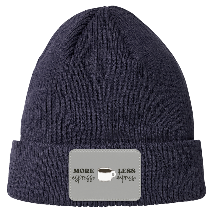 ID#C4 ** MORE ESPRESSO CUFF BEANIE