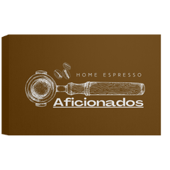 ID#A5Z ** HOME ESPRESSO AFICIONADOS CANVAS 1.5in FRAME