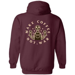 ID#B2M ** MAKE COFFEE HOODED FULL ZIP