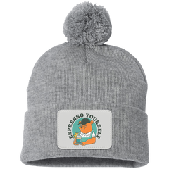ID#L4 ** ESPRESSO YOURSELF KNIT CAP
