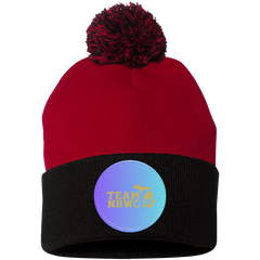 z(hh) NBWC Pom Pom Knit Cap - Patch