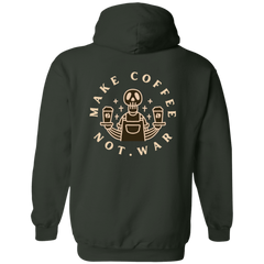 ID#B2M ** MAKE COFFEE HOODED FULL ZIP