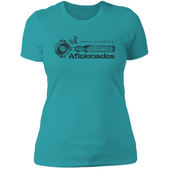ID#A1W ** LADIES HOME ESPRESSO AFICIONADOS T-SHIRT