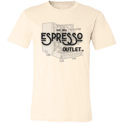 Espresso Outlet and Turin Gallatin - Unisex Jersey Short-Sleeve T-Shirt